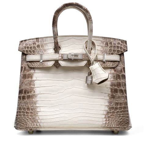 Hermès White Matte Crocodile Niloticus Himalaya Birkin 25 18K 